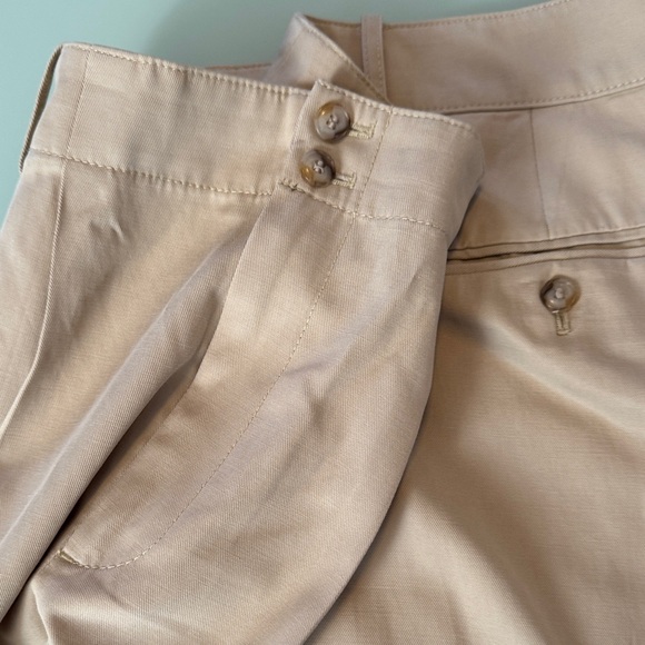 Madewell THE HARLOW WIDE LEG Khaki Pleated Pants - Picture 6 of 6